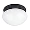 Maxim Essentials 1-Light Flush Mount 5880WTBK - alternate 1